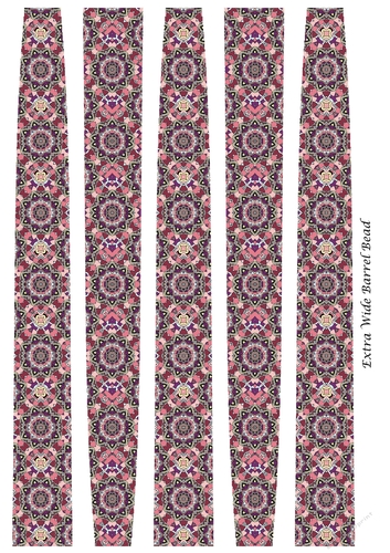 Extra Large Oval Paper Beads Template Design #132