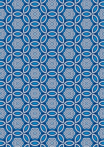 Blue Monochrome 12 A4 Sized Patterned Backing Paper for Card Making, Scrapbooking, in Shades of Blue