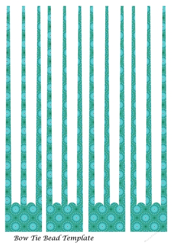 Bow Tie Three-Pronged Paper Bead Design #2