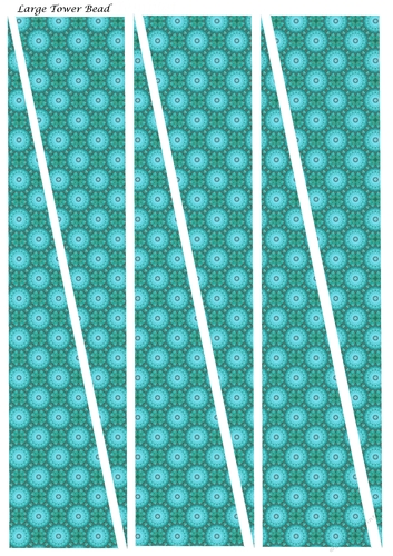 Large Tower Paper Beads Design #1