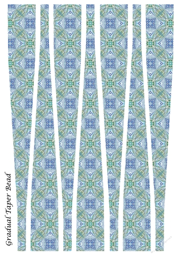 Large Gradual Paper Beads Template Design #15