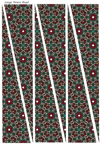 Large Tower Beads Template Design #39
