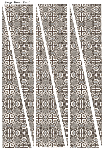 Large Tower Paper Beads Template Design #87