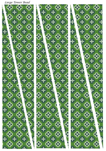 Large Tower Paper Beads Template Design #106