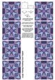 A4 Single Sheet of Large Teabag Squares; Design 23