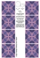 A4 Single Sheet of Large Teabag Squares; Design 24