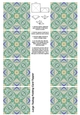 A4 Single Sheet of Large Teabag Squares; Design 29
