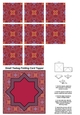 A4 Single Sheet of Small Teabag Squares with Card Topper; Design 26