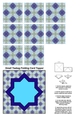 A4 Single Sheet of Small Teabag Squares with Card Topper; Design 30