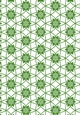English Country Garden Single Sheet of A4 Patterned Paper for Scrapbooking, Card Making, etc. In Shades of Green Design 07