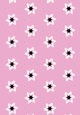 Single Sheet of A4 Patterned Paper for Scrapbooking, Card Making, etc. Geometric Pink Black Design 03