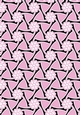 Single Sheet of A4 Patterned Paper for Scrapbooking, Card Making, etc. Geometric Pink Black Design 08