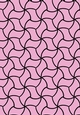 Single Sheet of A4 Patterned Paper for Scrapbooking, Card Making, etc. Various Geometric Pink and Black Design 01