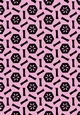 Single Sheet of A4 Patterned Paper for Scrapbooking, Card Making, etc. Various Geometric Pink and Black Design 04