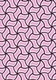 Single Sheet of A4 Patterned Paper for Scrapbooking, Card Making, etc. Various Geometric Pink and Black Design 10