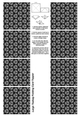 A4 Single Sheet of Large Teabag Squares; Design 31