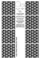 A4 Single Sheet of Large Teabag Squares; Design 32