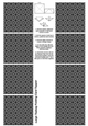 A4 Single Sheet of Large Teabag Squares; Design 34