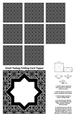 A4 Single Sheet of Small Teabag Squares with Card Topper; Design 34