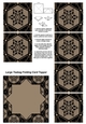 Teabag Folding Card Toppers Kit With Two Folding Cards and Two Sizes; Design 39