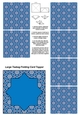 Teabag Folding Card Toppers Kit With Two Folding Cards and Two Sizes; Design 45