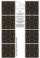 A4 Single Sheet of Large Teabag Squares; Design 38