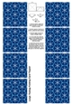 A4 Single Sheet of Large Teabag Squares; Design 41