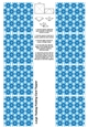 A4 Single Sheet of Large Teabag Squares; Design 42