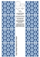 A4 Single Sheet of Large Teabag Squares; Design 43