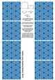 A4 Single Sheet of Large Teabag Squares; Design 44