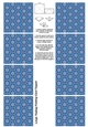 A4 Single Sheet of Large Teabag Squares; Design 45