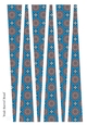 Large Oval Shaped Paper Bead Template Design #31