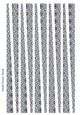 Small Tower Shaped Paper Bead Template Design #33