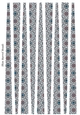 Small Oval Shaped Paper Bead Template Design #33