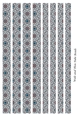 Tube Shaped Paper Bead Template Design #33