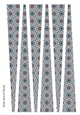 Large Oval Shaped Paper Bead Template Design #33