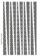 Small Tower Shaped Paper Bead Template Design #35