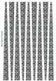 Small Oval Shaped Paper Bead Template Design #35