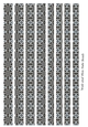 Tube Shaped Paper Bead Template Design #35