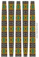 Extra Large Oval Shaped Paper Bead Template Design #36