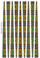 Small Oval Shaped Paper Bead Template Design #36
