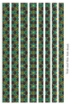 Tube Shaped Paper Bead Template Design #37