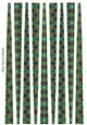 Small Oval Shaped Paper Bead Template Design #37