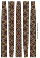 Extra Wide oval Shaped Paper Bead Template Design #38