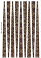Small Oval Shaped Paper Bead Template Design #38