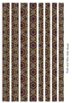 Tube Shaped Paper Bead Template Design #38