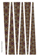 Large Oval Shaped Paper Bead Template Design #38