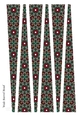 Large Oval Shaped Paper Bead Template Design #39