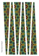 Large Oval Shaped Paper Bead Template Design #40
