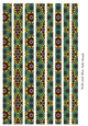Tube Shaped Paper Bead Template Design #40